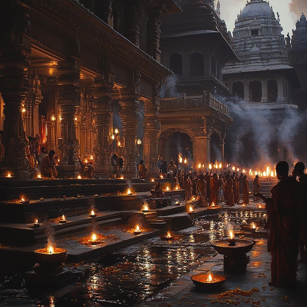 Photo quotsankat mochan temple in varanasi during pitru pakshaquot