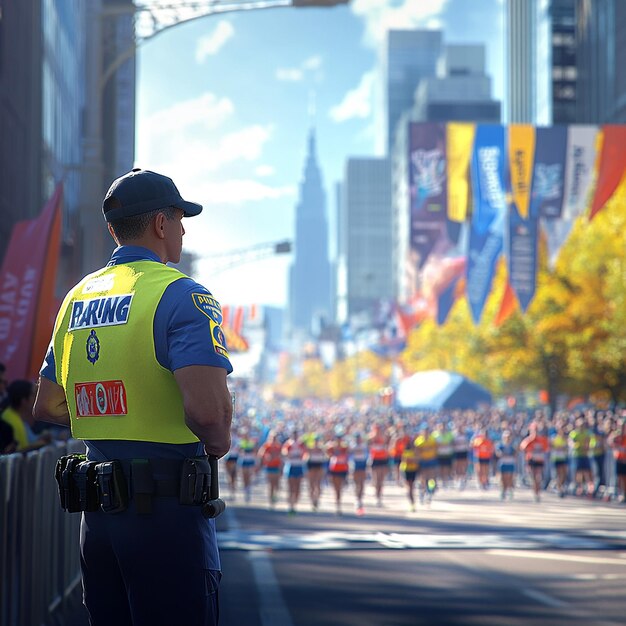 quotSecurity Guard Monitoring Marathon Routequot