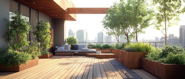 quotSleek Modern Urban Penthouse with Rooftop Gardenquot