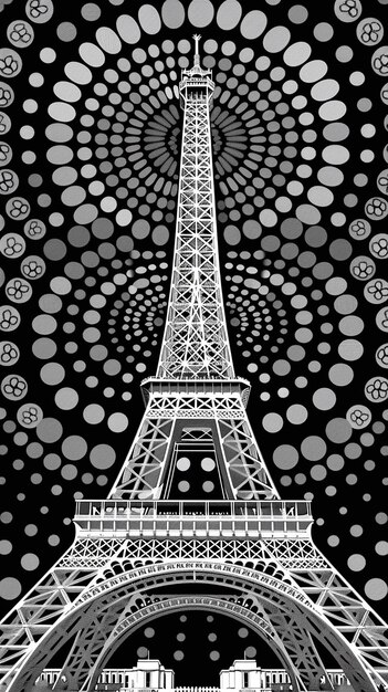 Photo quotstriking portrait of the eiffel towerquot