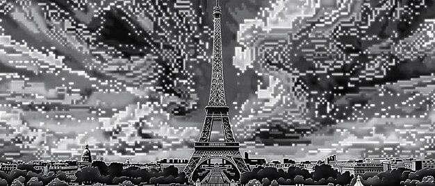 Photo quotstriking portrait of the eiffel towerquot