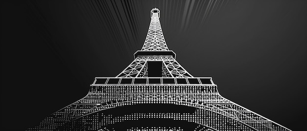 Photo quotstriking portrait of the eiffel towerquot