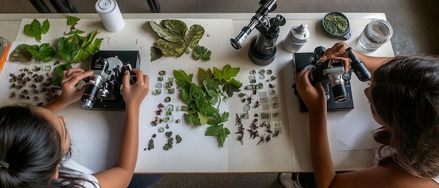 Photo quotstudents setting up a biology experimentquot