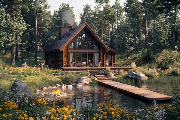 quotStunning Luxury Lakeside Cabin with Scenic Viewsquot