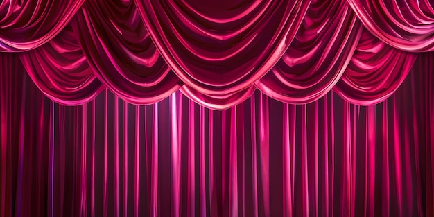 quotThe Stage Is Draped in Red Curtainsquot Concept Drama Stage Decor Theater Design Red Curtains Performance Art