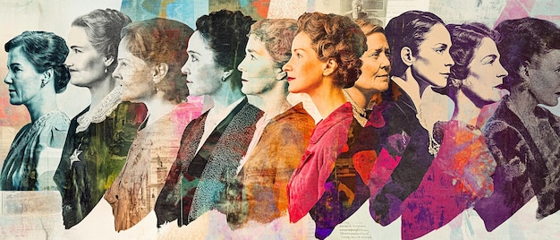 quotVibrant Collage of Influential Women Throughout Historyquot