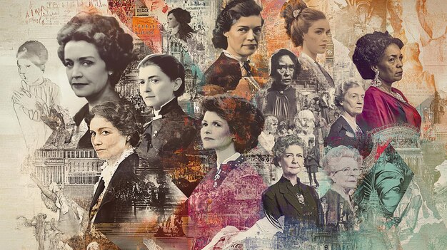 quotVibrant Collage of Influential Women Throughout Historyquot