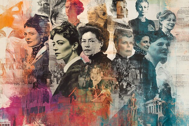 quotVibrant Collage of Influential Women Throughout Historyquot