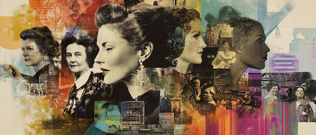 quotVibrant Collage of Influential Women Throughout Historyquot