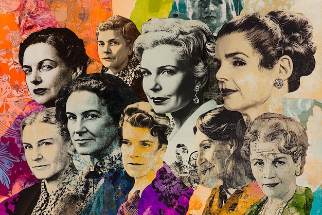 quotVibrant Collage of Influential Women Throughout Historyquot