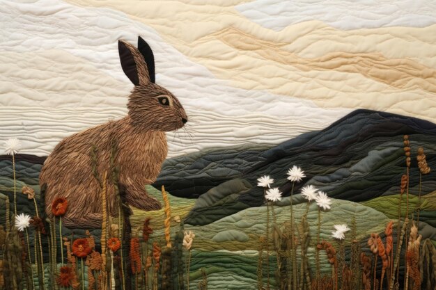 Rabbit animal textile mammal