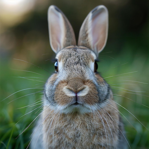 Photo rabbit closeup portrait high quality high resolution