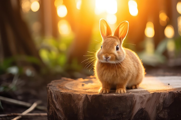 The rabbit Enchanted Woodland Hare