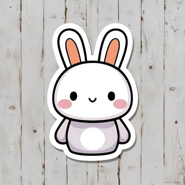 Photo rabbit sticker kawaistyle