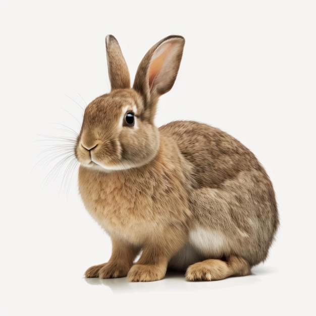 A rabbit with a white background