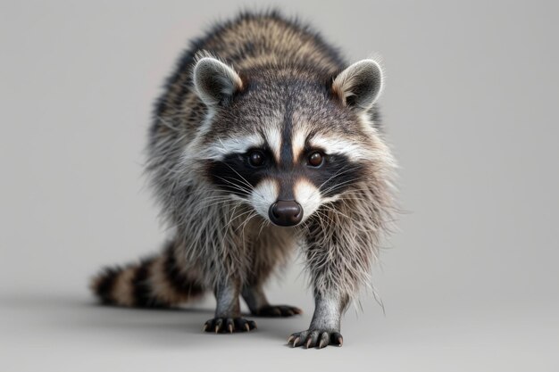 Raccoon Isolated In Transparent Background