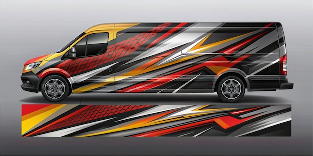 Race car wrap design Abstract sport background Car wrap decal graphic design Abstract stripe racing background designs for wrap cargo van race car rally car pickup truck adventure vehicle