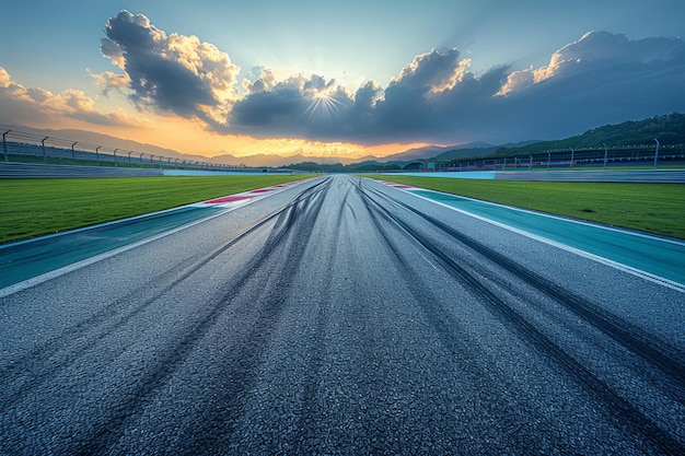 Race Track Sunset