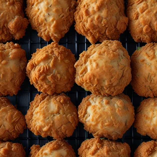 a rack of muffins with the word quot bake quot on it