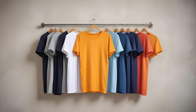 a rack of shirts with one that says quot t shirts quot