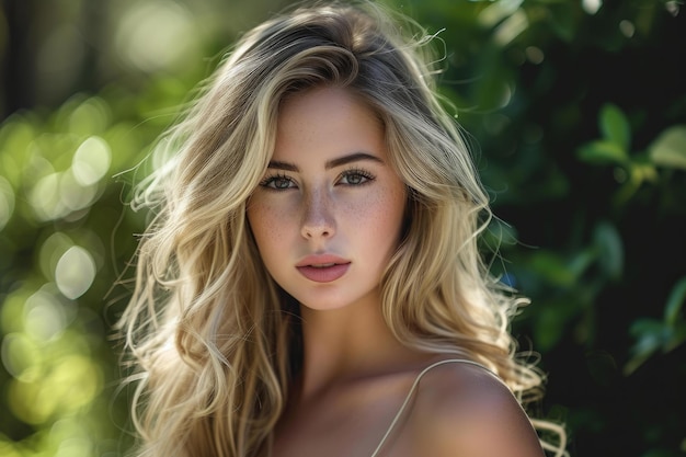 Radiant Beautiful blonde models Generate Ai