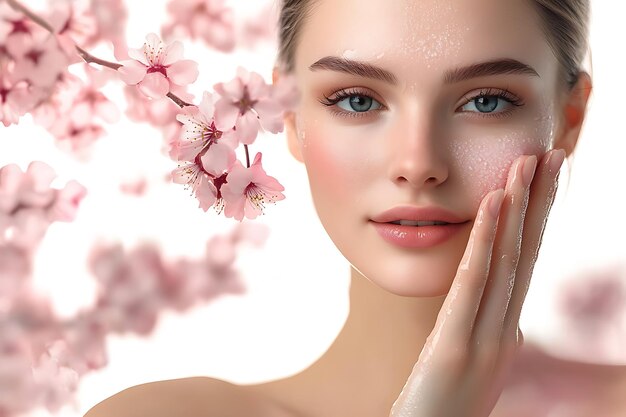 Radiant Beauty Embracing Natures Elegance with Cherry Blossoms