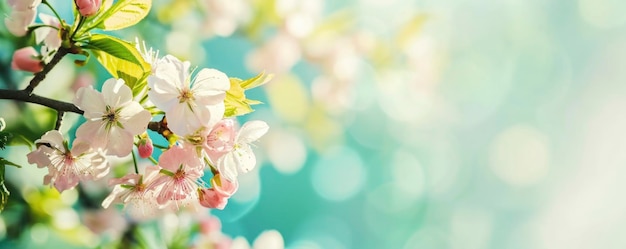 Radiant Cherry Blossoms in Sunlight