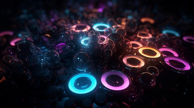 Radiant Circles A Mesmerizing Web Background