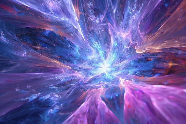 Radiant Cosmic Bliss Abstract Galaxy Background