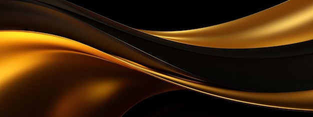 Radiant gold waves cascade diagonally creating a mesmerizing abstract composition AI generative