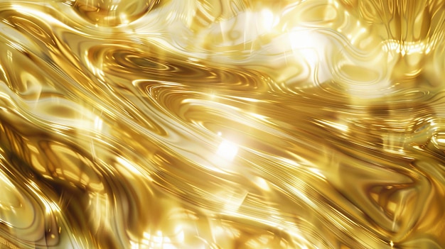 Radiant golden hues a captivating abstract background with a lustrous sheen