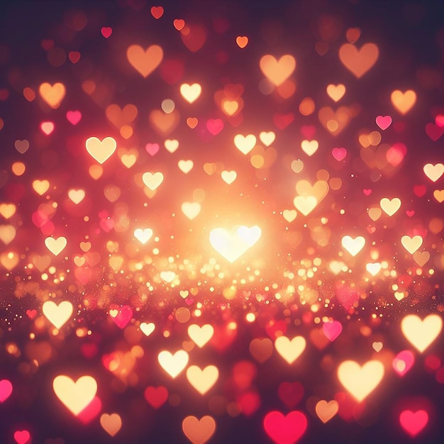 A Radiant Heart Bokeh Effect for Romantic Ambiance