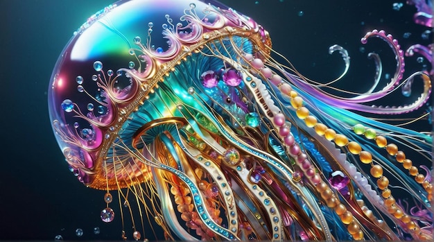 Radiant JewelStudded Jellyfish