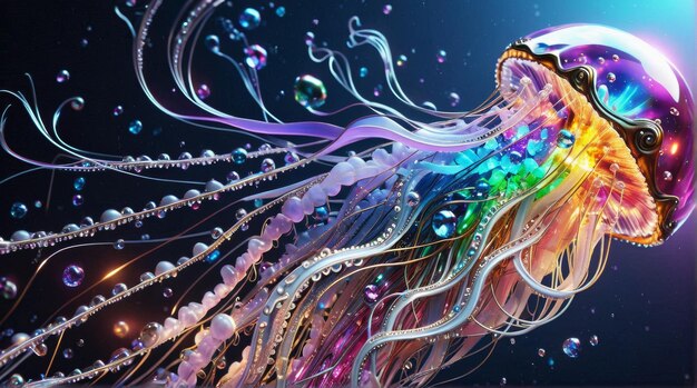 Radiant JewelStudded Jellyfish