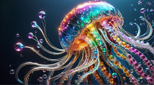 Radiant JewelStudded Jellyfish