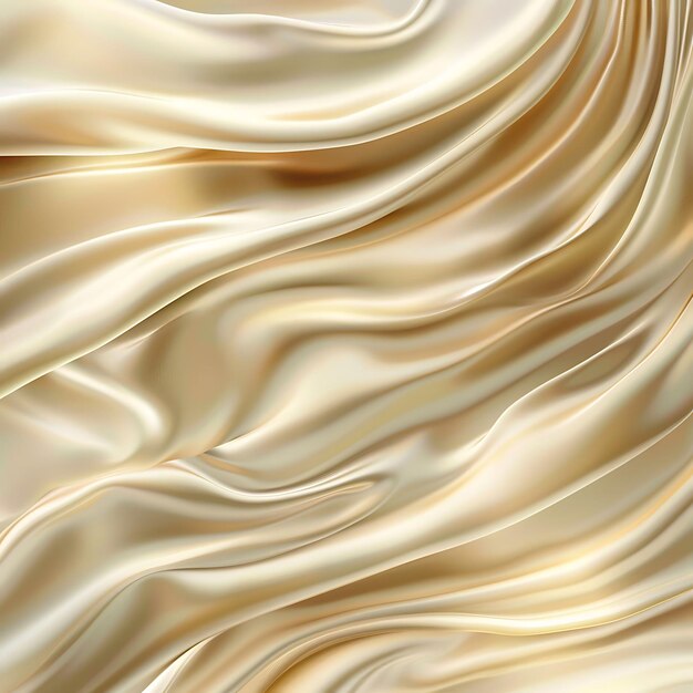 Radiant Silk Waves A Foundation of Shimmering Metallic Brilliance in Abstract Digital Art