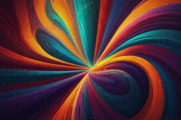 Photo radiant swirls vibrant abstract background