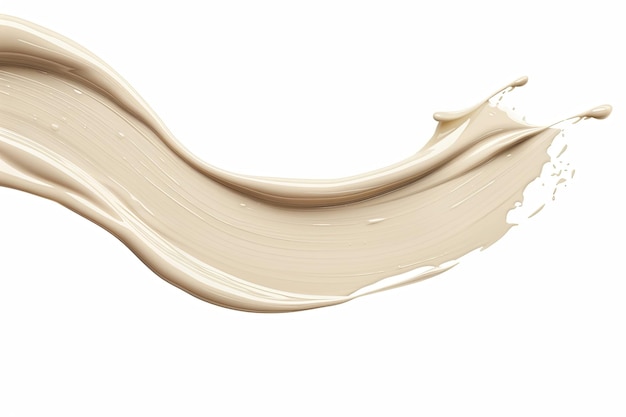 Radiant Tonal Foundation A Closeup Detail of Cream Liquid Makeup Splash