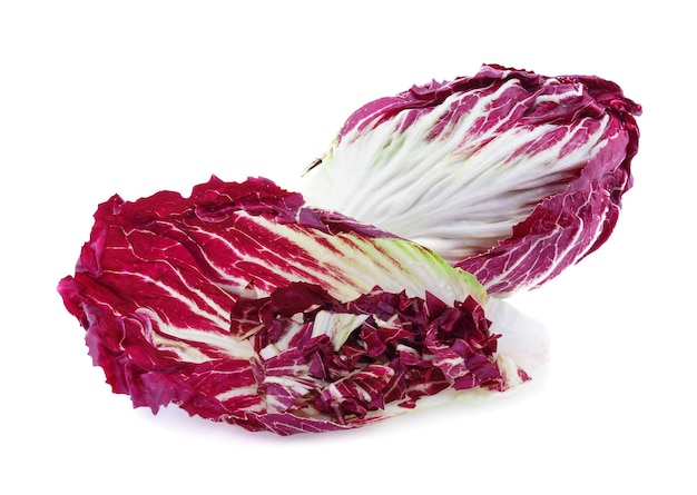 Radicchio isolated on white background