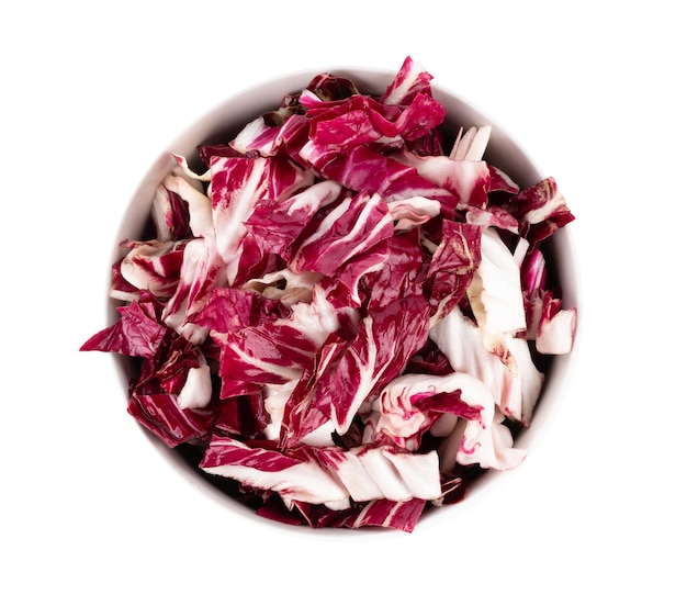 Radicchio, red salad isolated