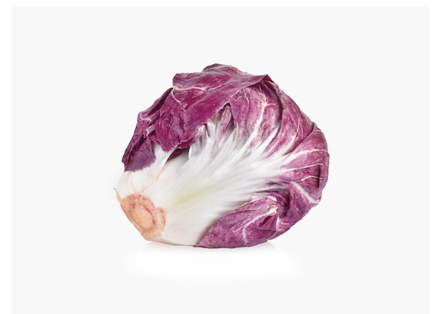 Radicchio rosso vegetable isolated on white background