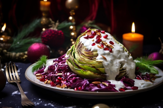 Radicchio Salad With Sour Cream Ranch christmas