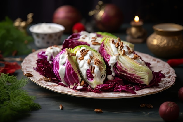 Radicchio Salad With Sour Cream Ranch christmas