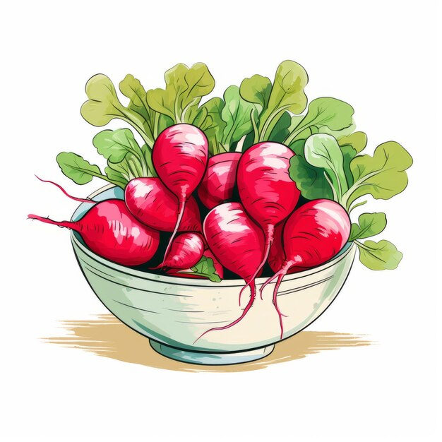 Photo radish illustration