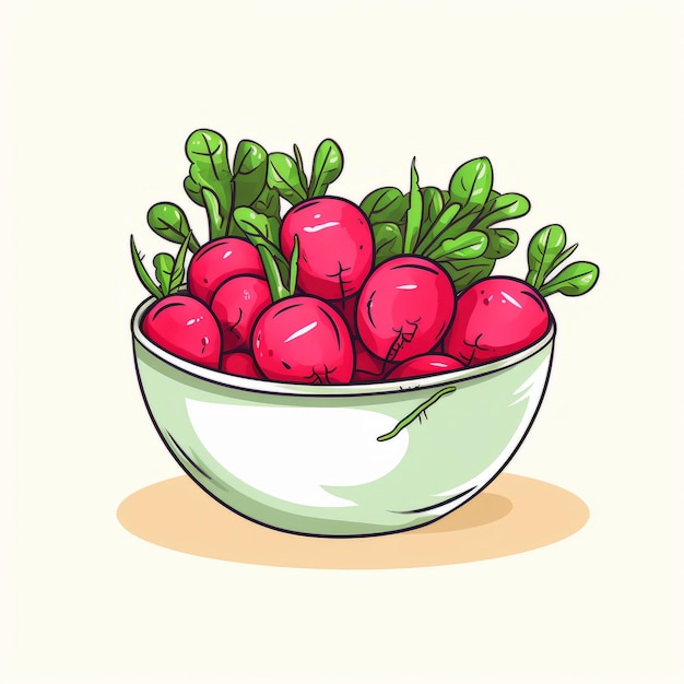 Photo radish illustration