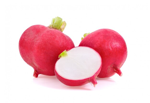 Radishes isolated