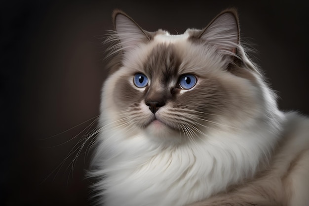 Ragdoll cat is a breed of cat.