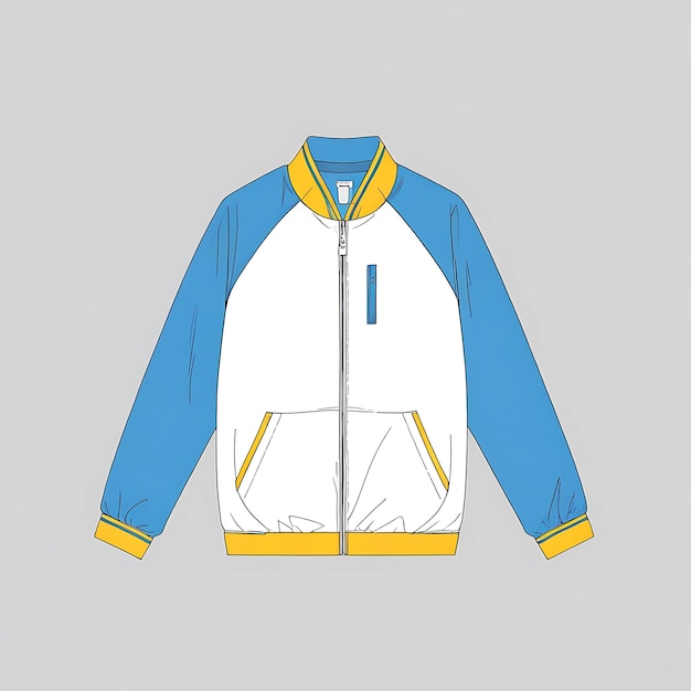 Photo raglan jacket mockup