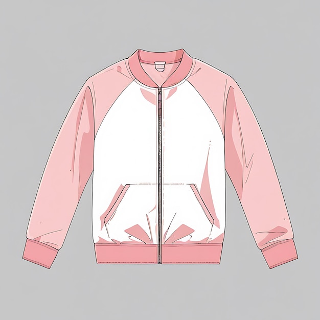 Photo raglan jacket mockup