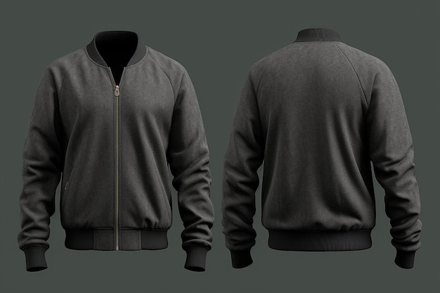 Raglan Sleeve Jacket Mockup for Sports and Casual Wear